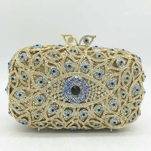 Evil Eye Crystal Minaudiere