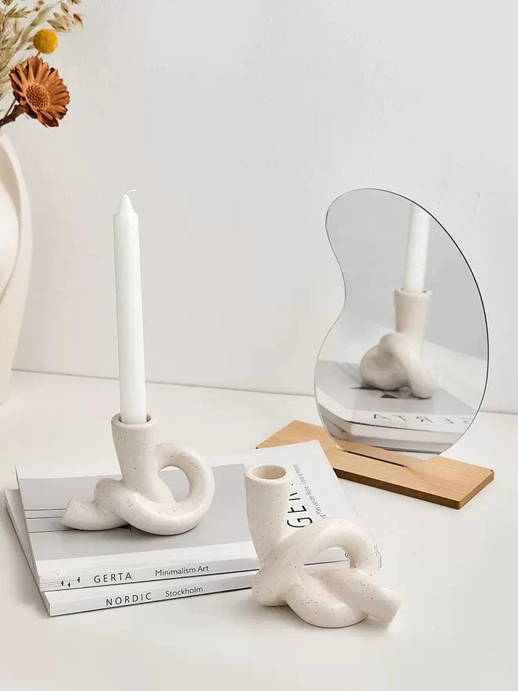 Knotted Candlestick holder decor