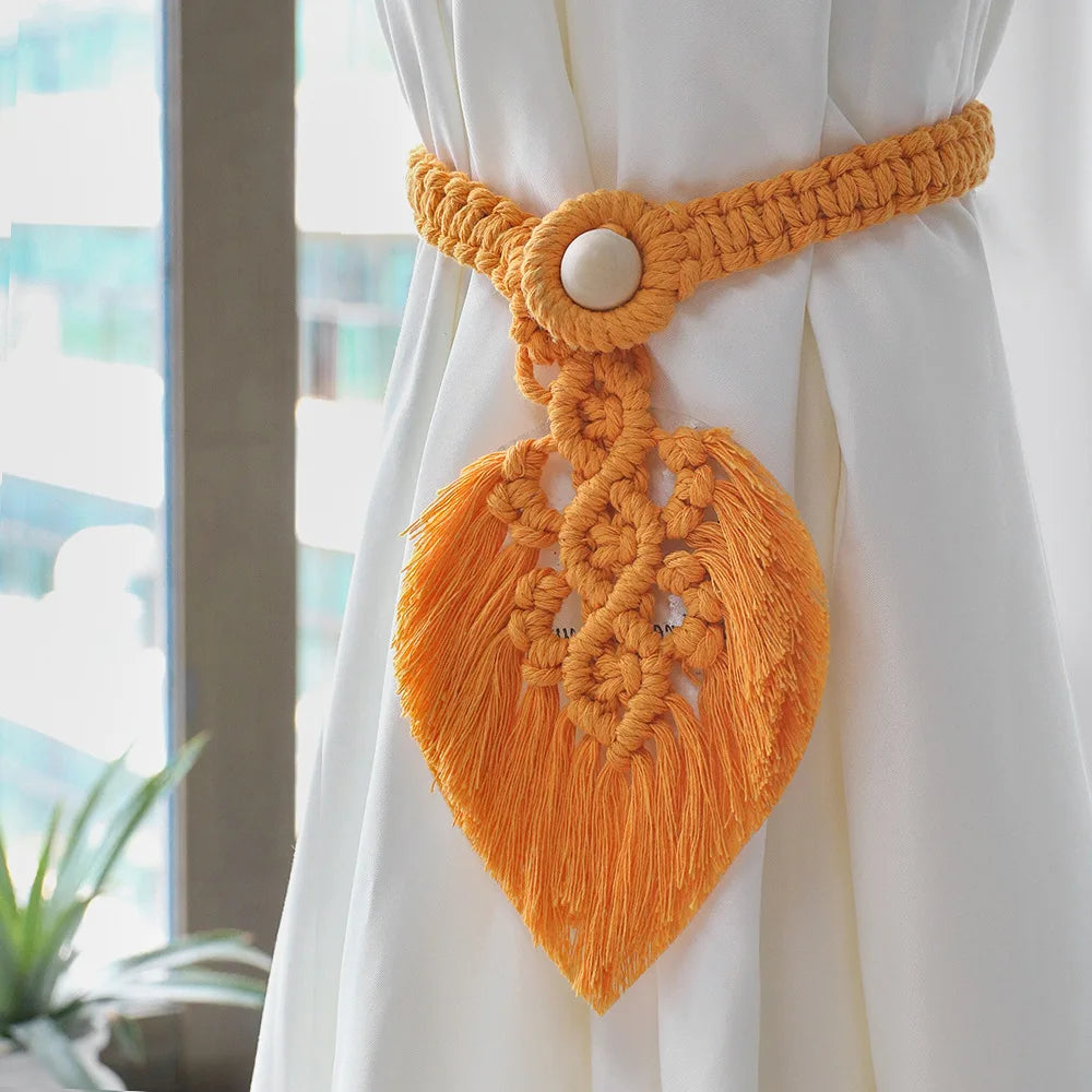 Macrame Curtain Tiebacks