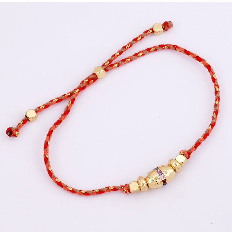 Cotton Cord Evil Eye Bracelet