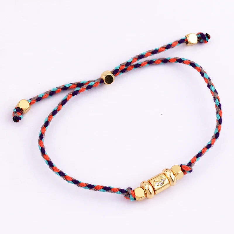 Cotton Cord Evil Eye Bracelet