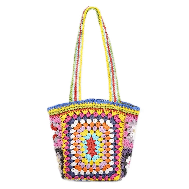 Boho Crocheted Shoulder Bag