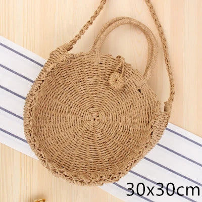 Straw Beach Bag (various options)