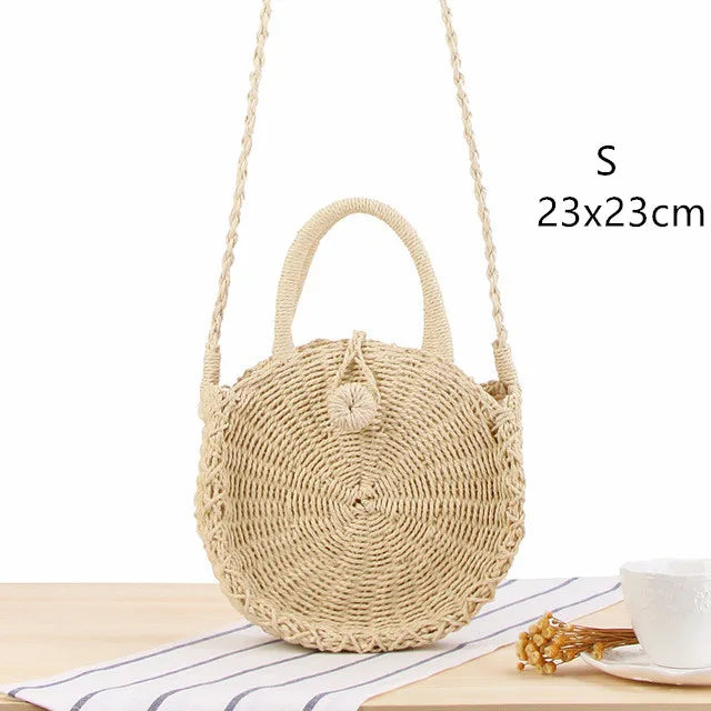 Straw Beach Bag (various options)