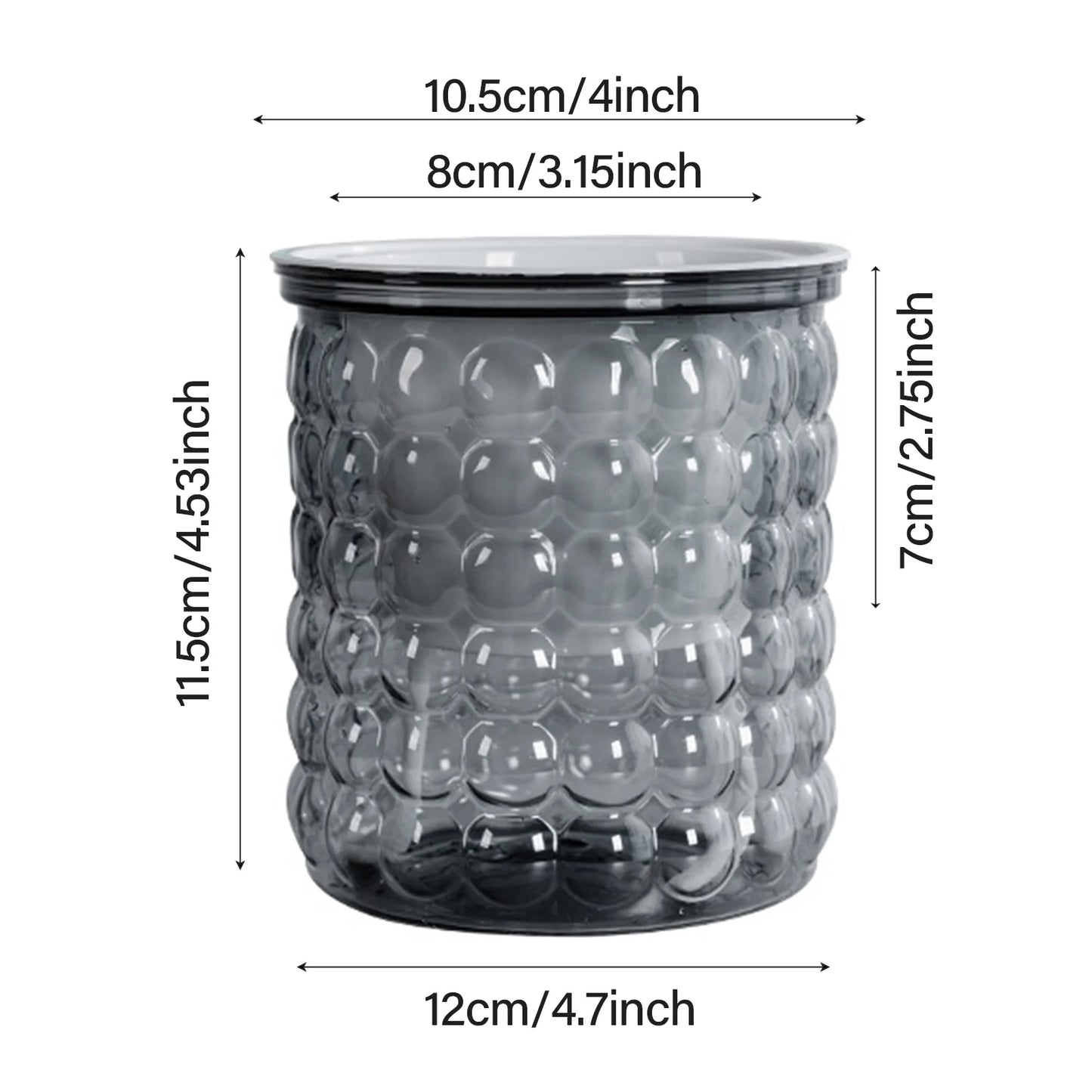 Self Watering Flower Pot Fish Tank Transparent Plastic Plant Pots Mini Self Watering Planter Pot Vase For Home Decoration