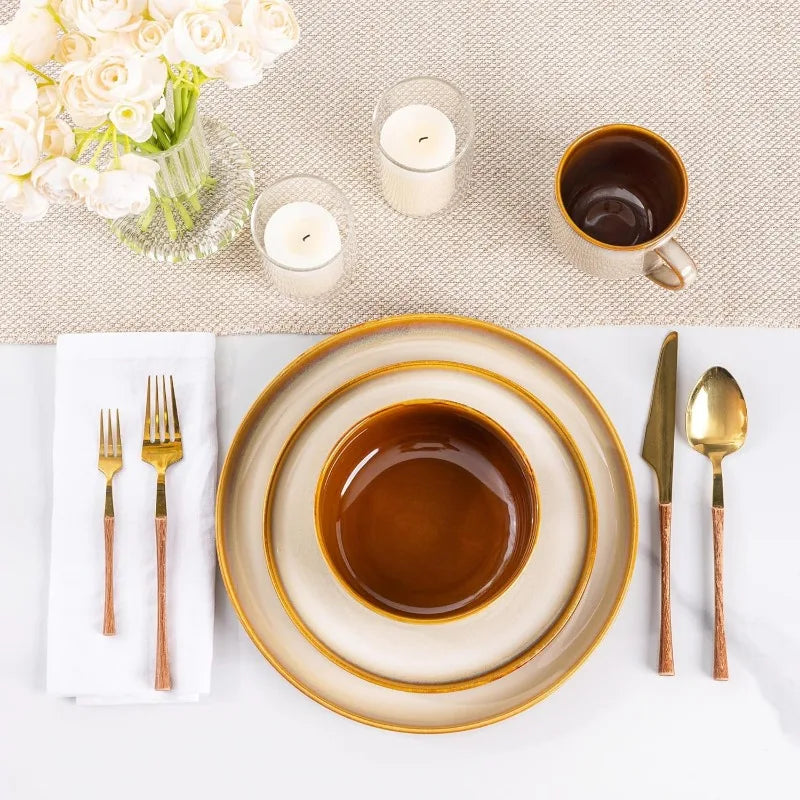 12 Piece Ceramic Dinnerware Set