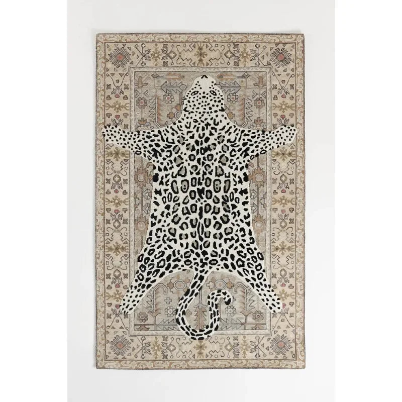 Animal Print Moroccan Anti-Slip Rug