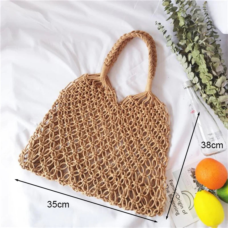 Straw Beach Bag (various options)
