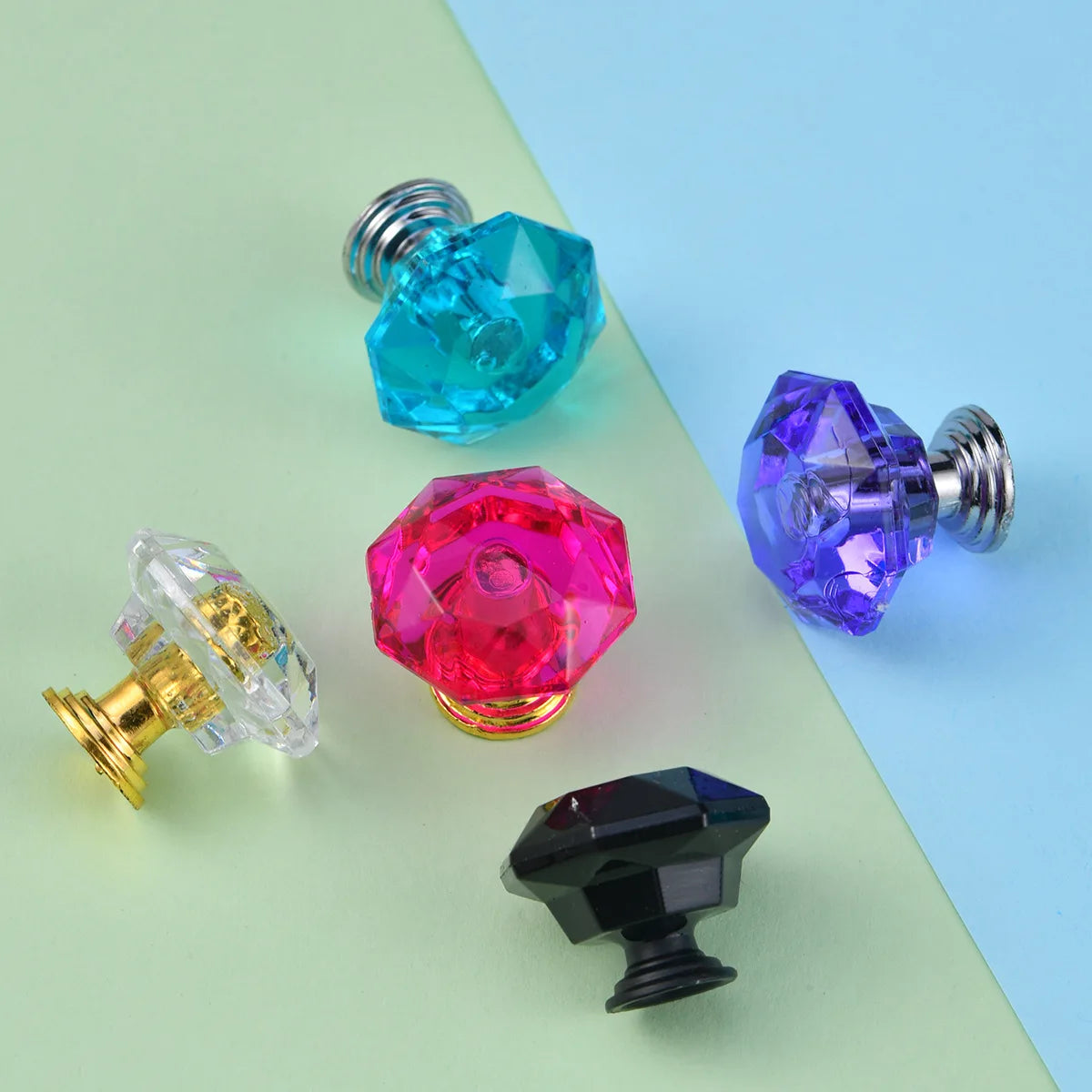 Acrylic Crystal Diamond Knobs