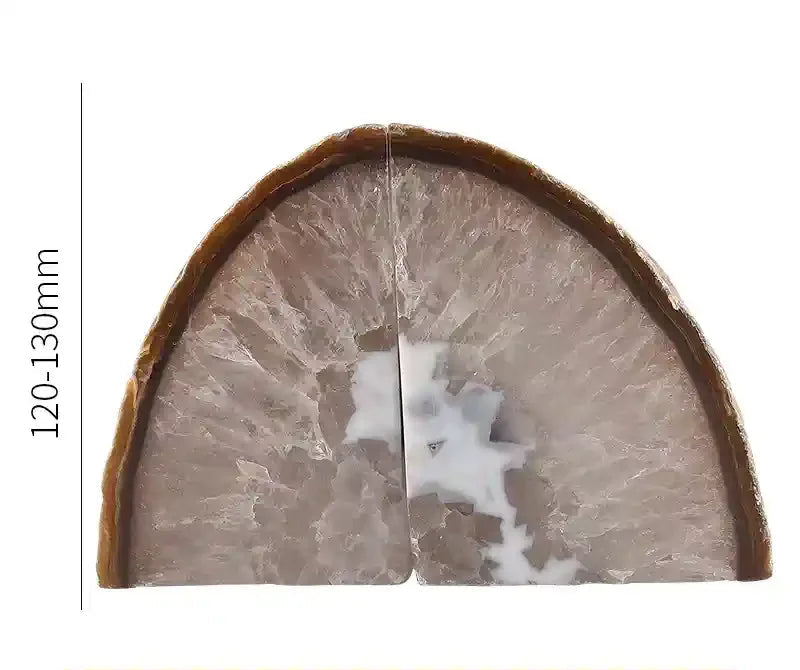 Large Agate Bookends
