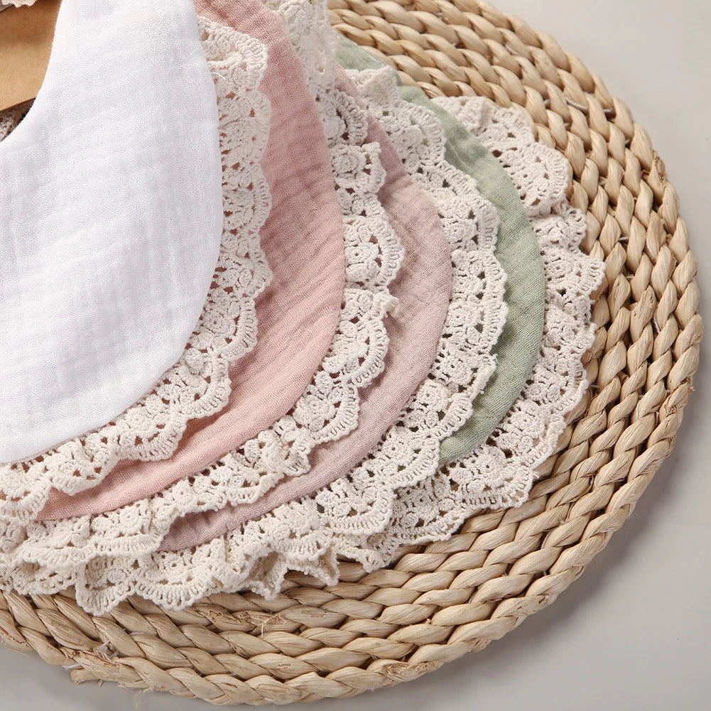 Muslin Baby Bib & Bows