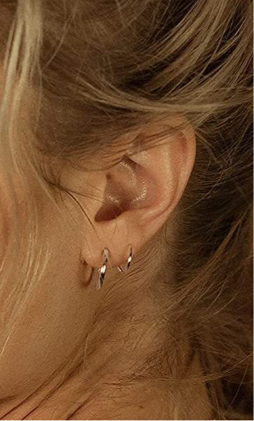Stainless Steel Spiral Earrings