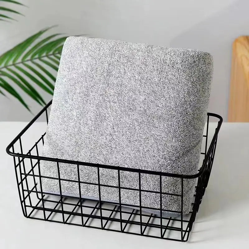 Microfiber Striped Towel Set (1 bath towel & 1 hand towel)