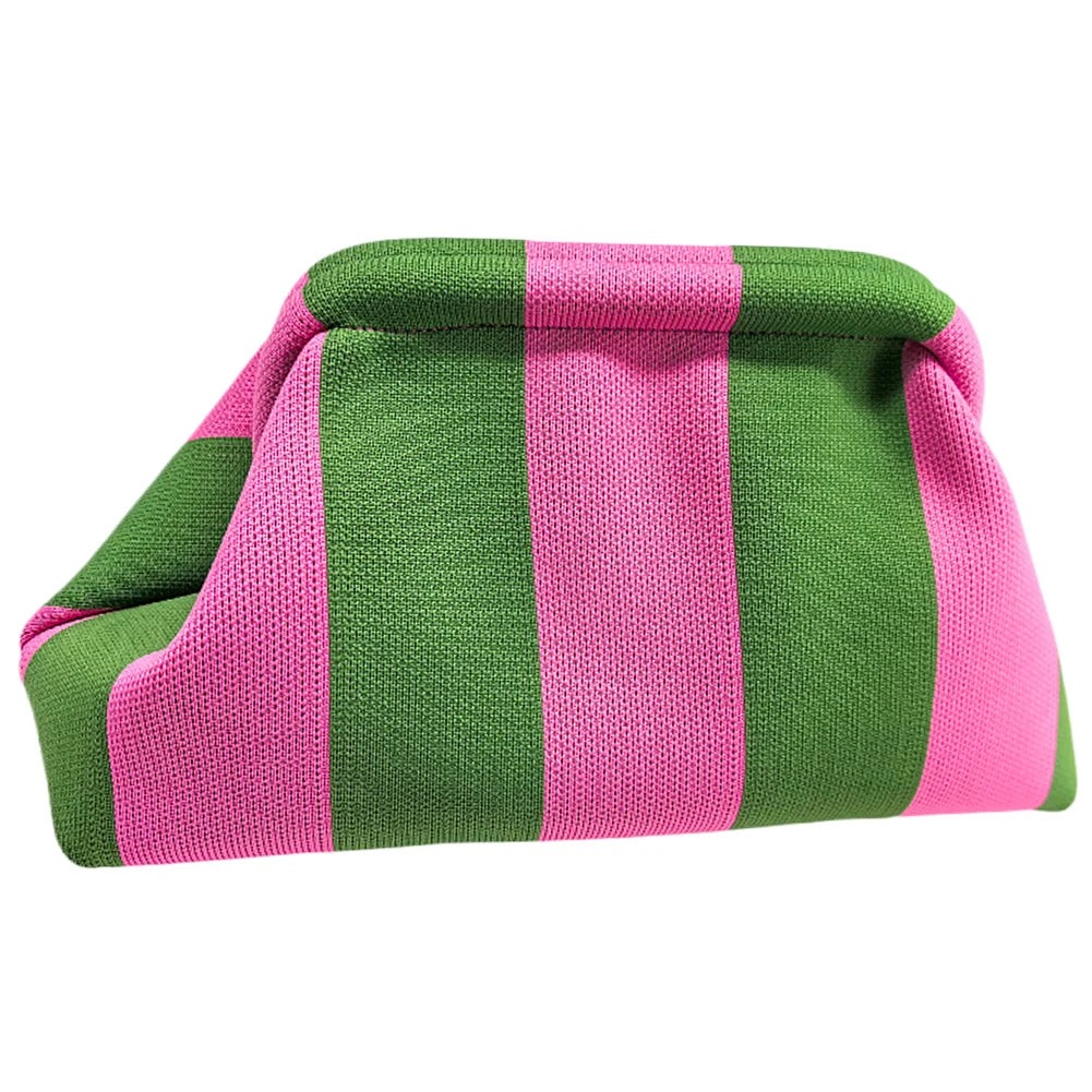 Summer Striped Beach Clutch