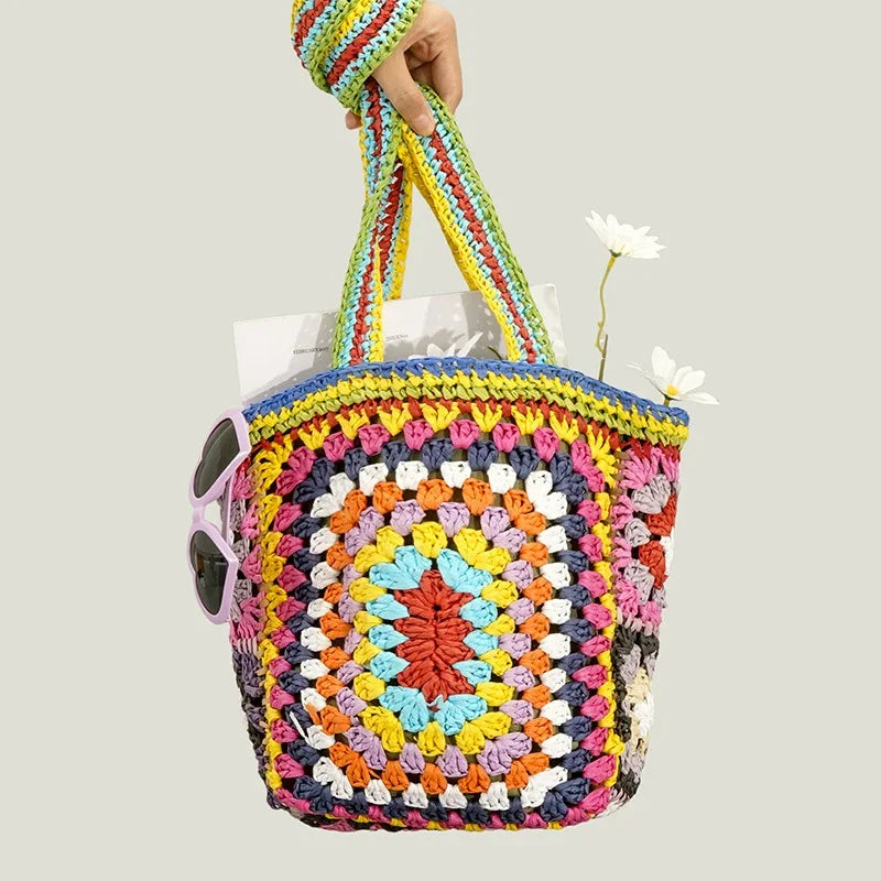 Boho Crocheted Shoulder Bag