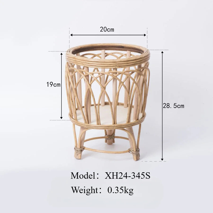 Hand-made Rattan Flower Pot Holder