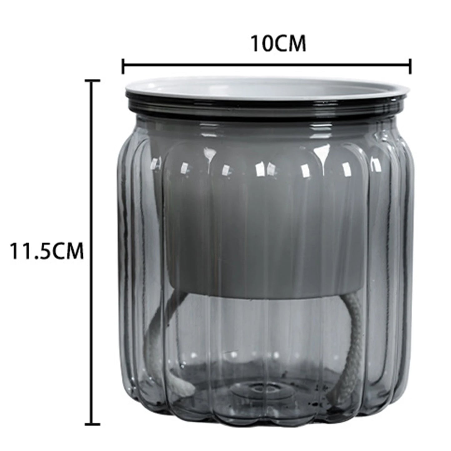 Self Watering Flower Pot Fish Tank Transparent Plastic Plant Pots Mini Self Watering Planter Pot Vase For Home Decoration
