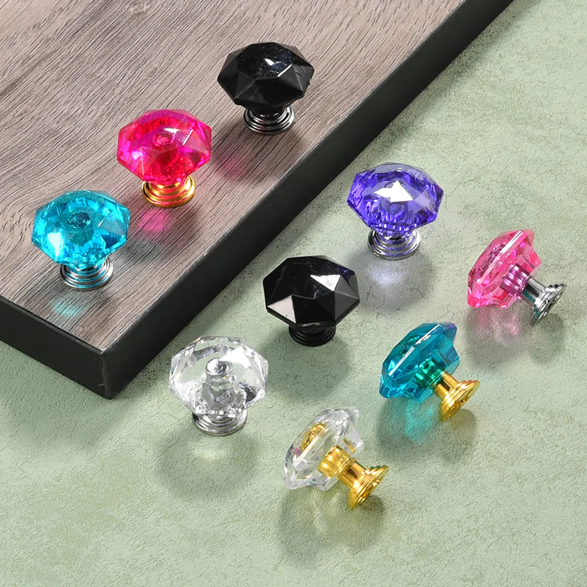 Acrylic Crystal Diamond Knobs