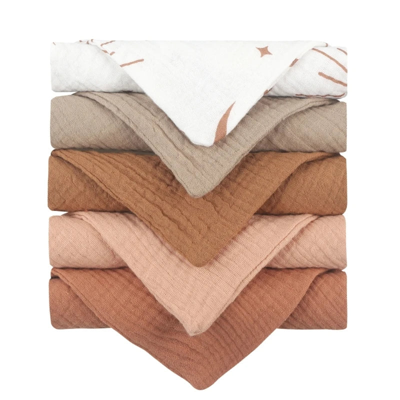 Muslin Wash Cloths for Babies (5 pieces)