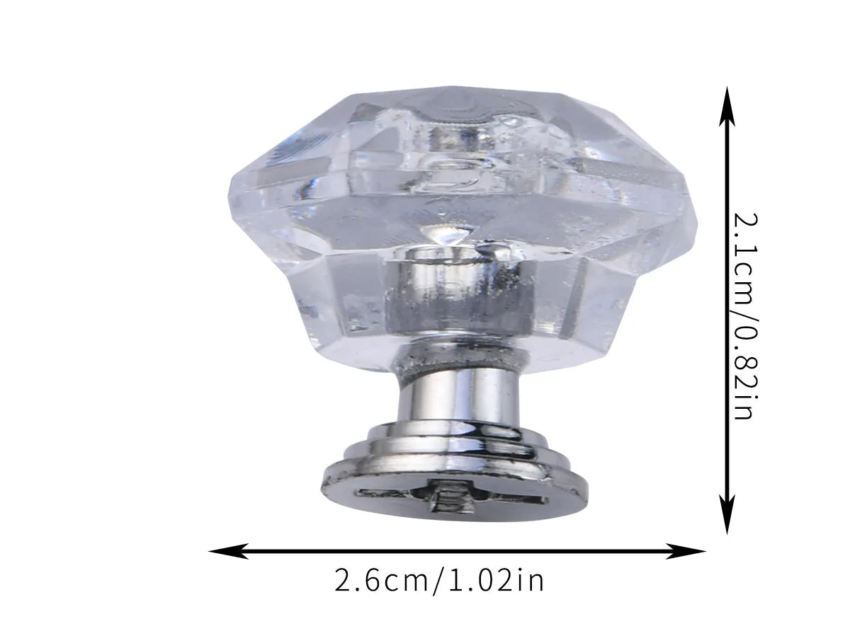 Acrylic Crystal Diamond Knobs