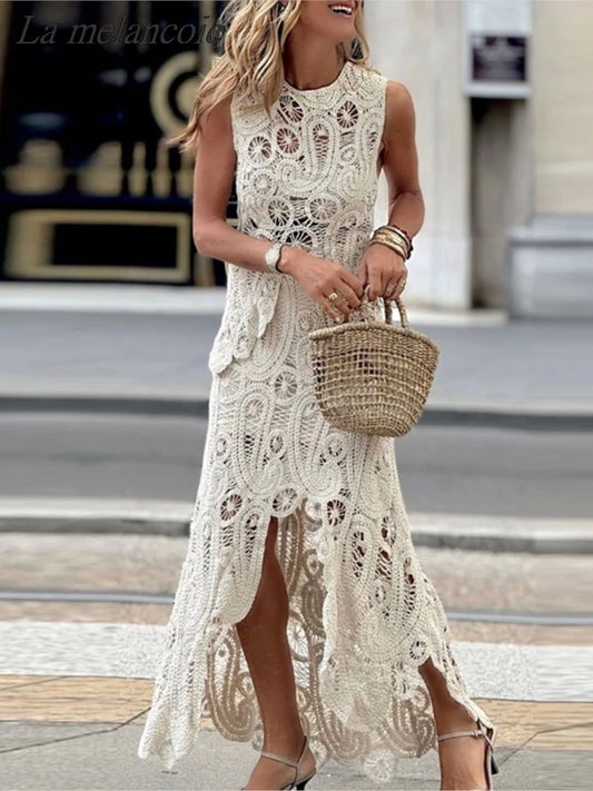 Crochet Top & Skirt Set