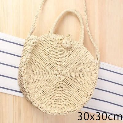 Straw Beach Bag (various options)