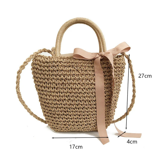 Straw Beach Bag (various options)