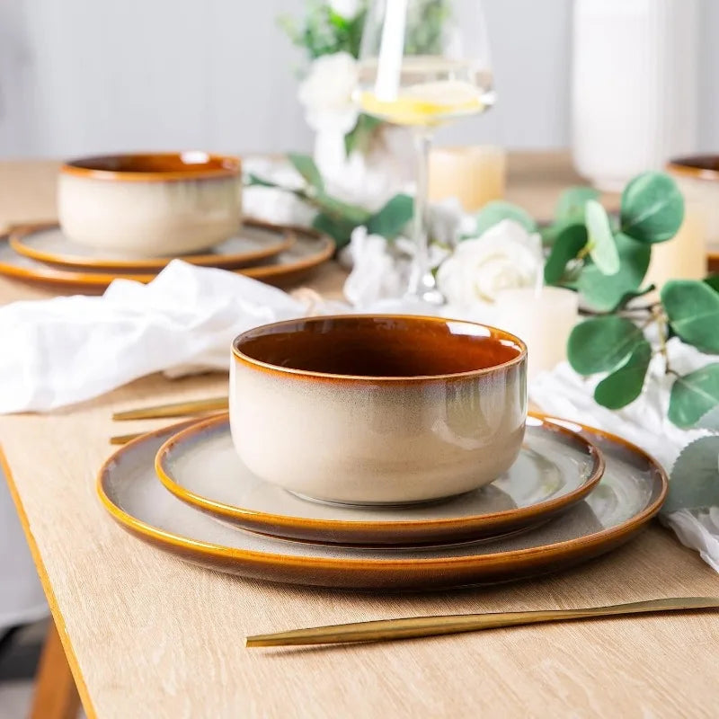 12 Piece Ceramic Dinnerware Set