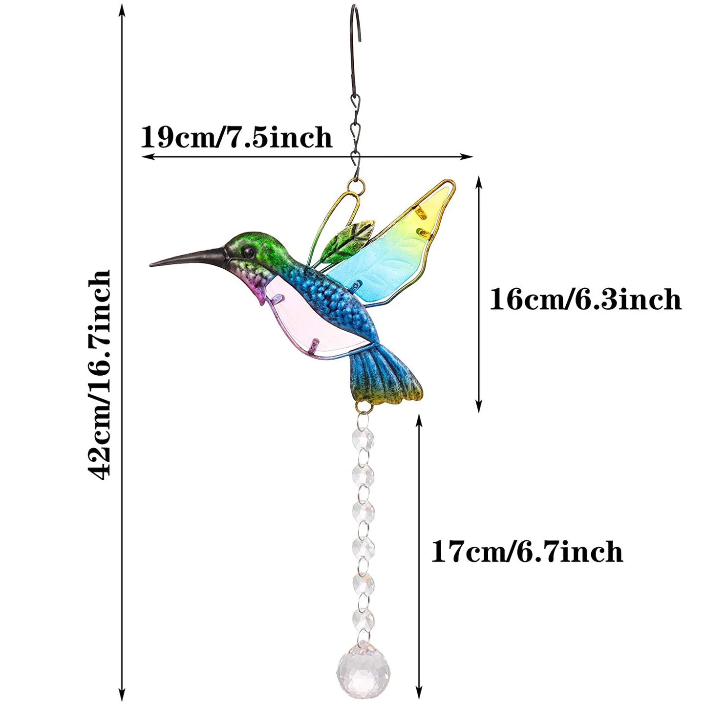 Hummingbird Sun Catcher Garden Decor