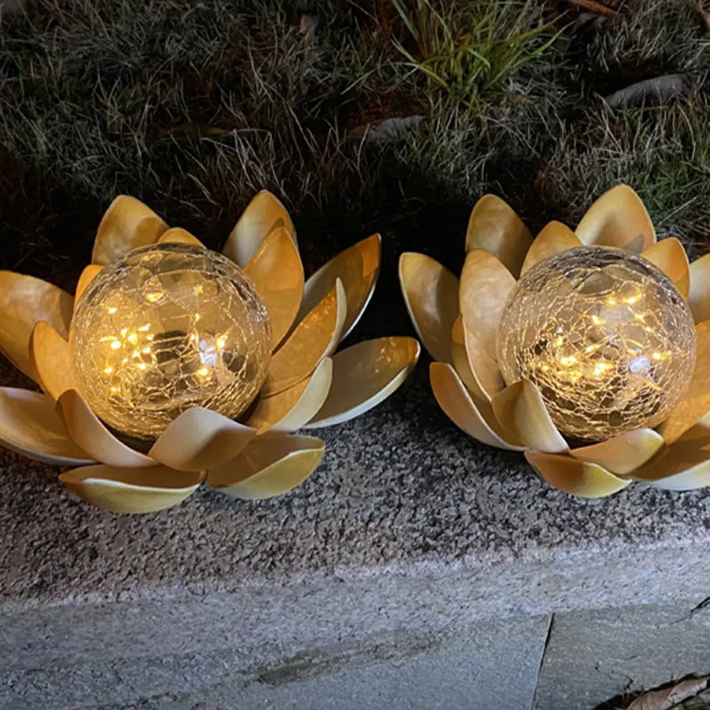 Lotus Shaped Garden Solar Light