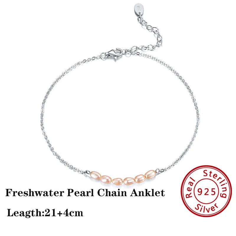 14K Gold Plated Sterling Silver Anklets (22 style options)