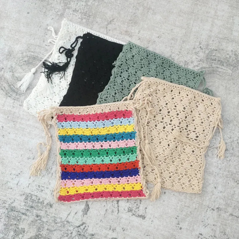 Hand Crochet Mini Swim Skirt Cover Up