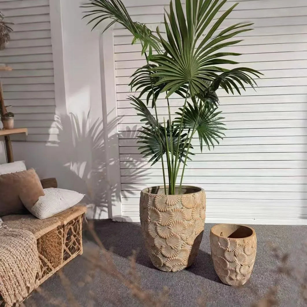 Petals Cement Flower Pot (Indoor/Outdoor)