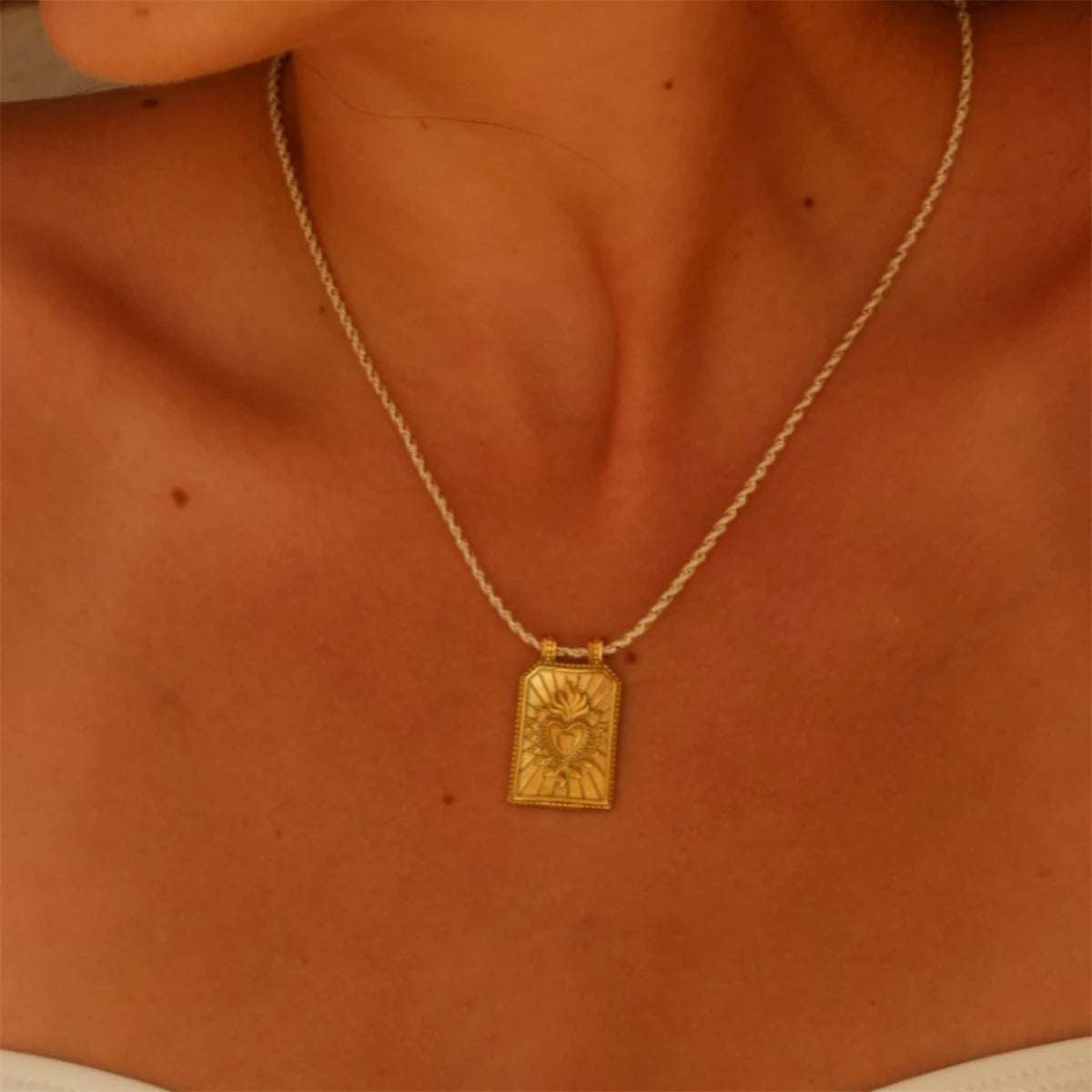 Love Tarot Card Pendant Necklace
