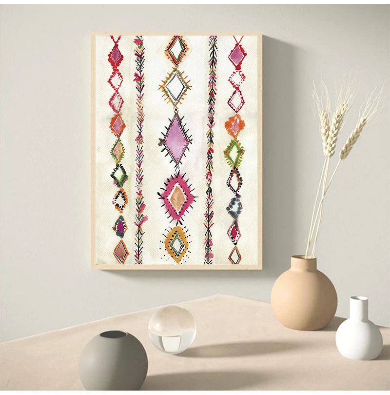 Moroccan Rug Art Poster Prints