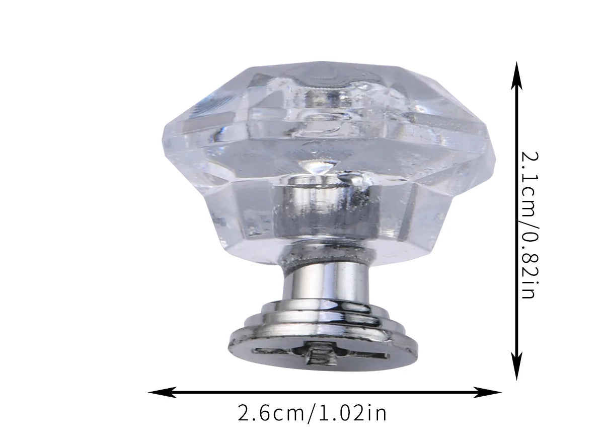 Acrylic Crystal Diamond Knobs