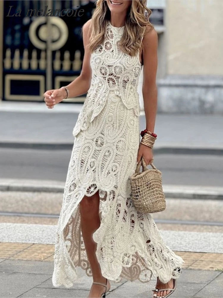 Crochet Top & Skirt Set