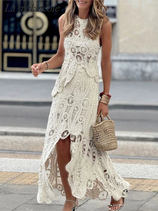 Crochet Top & Skirt Set