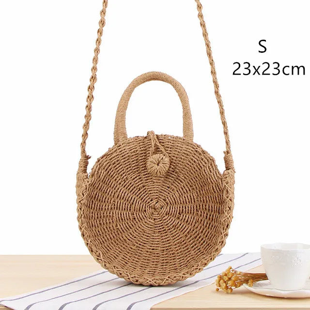 Straw Beach Bag (various options)