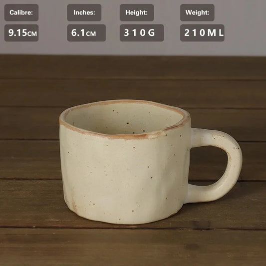 Handmade Stoneware Mug Set With Spoon