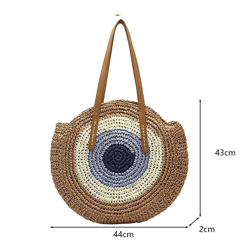 Straw Beach Bag (various options)
