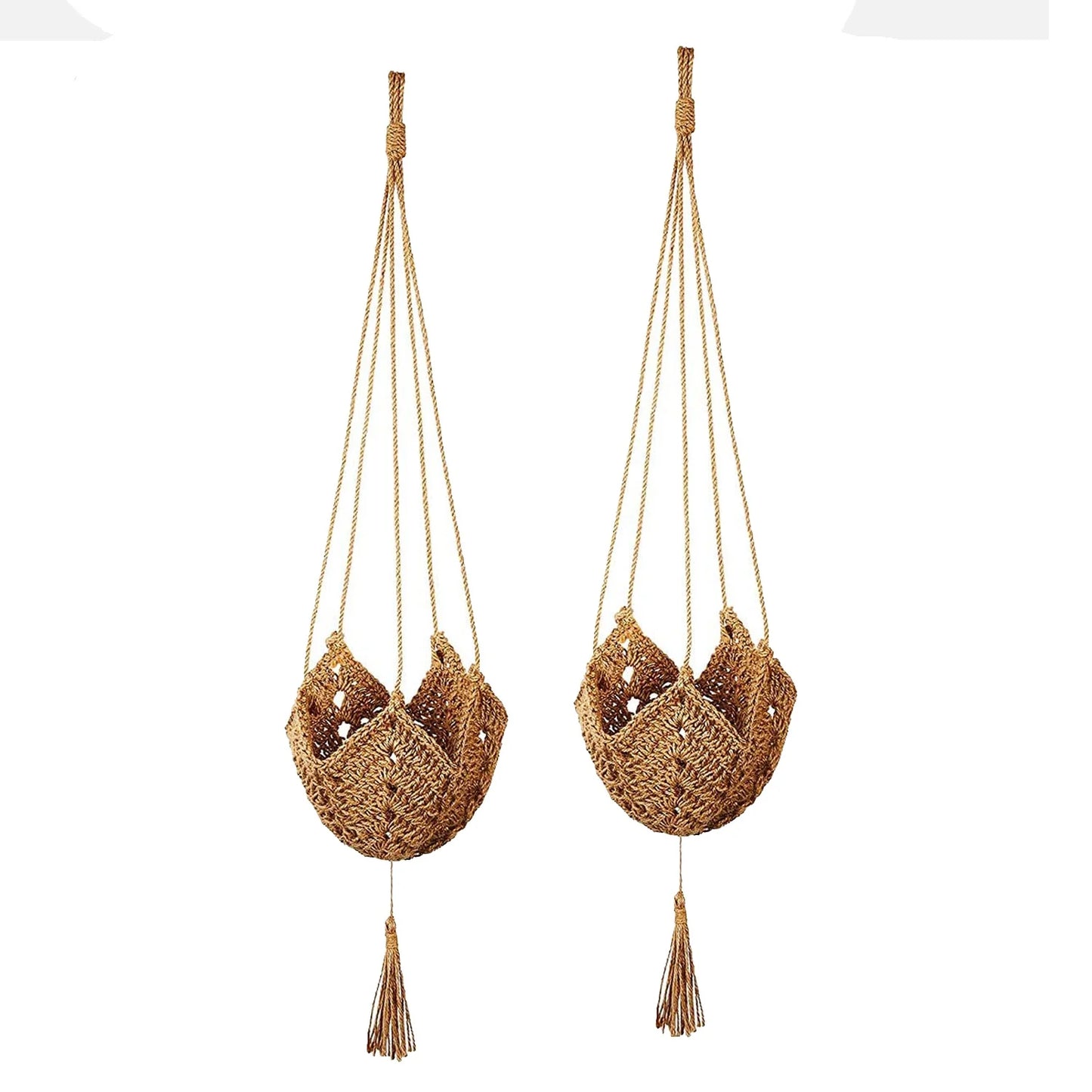 Handmade Wall Hanging Pot Planters for Indoor/Outdoor Use (2 pack, Pot NOT Include)