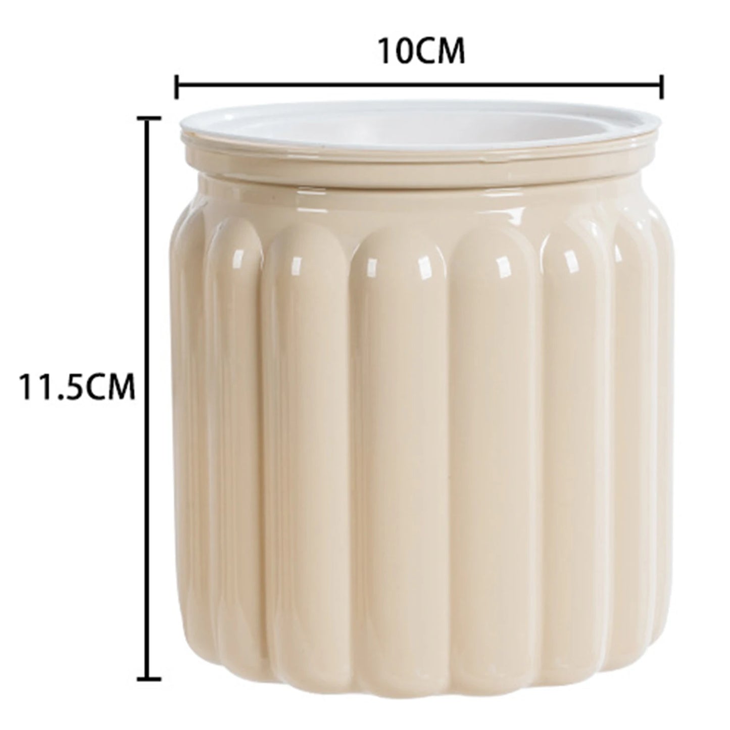Self Watering Flower Pot Fish Tank Transparent Plastic Plant Pots Mini Self Watering Planter Pot Vase For Home Decoration