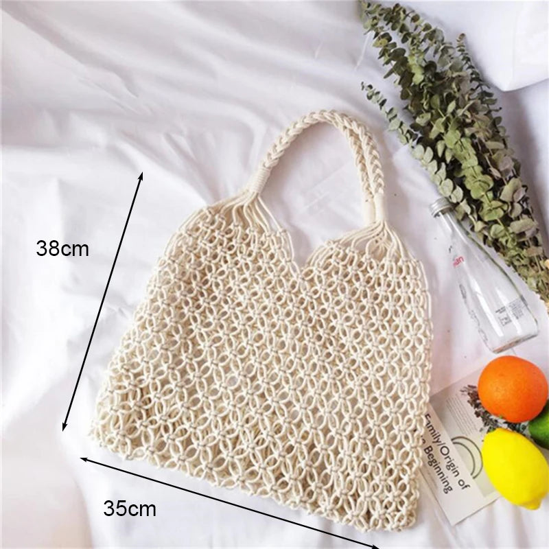 Straw Beach Bag (various options)