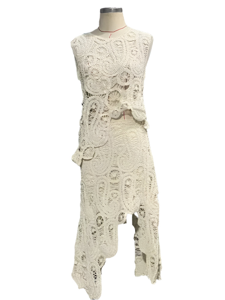 Crochet Top & Skirt Set