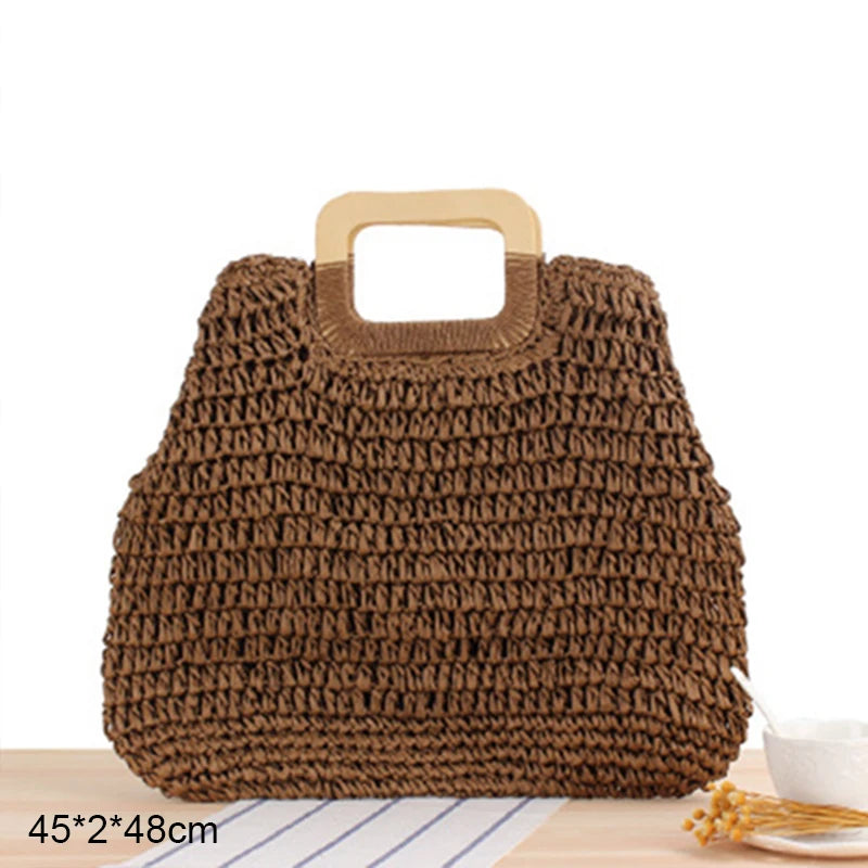 Straw Beach Bag (various options)