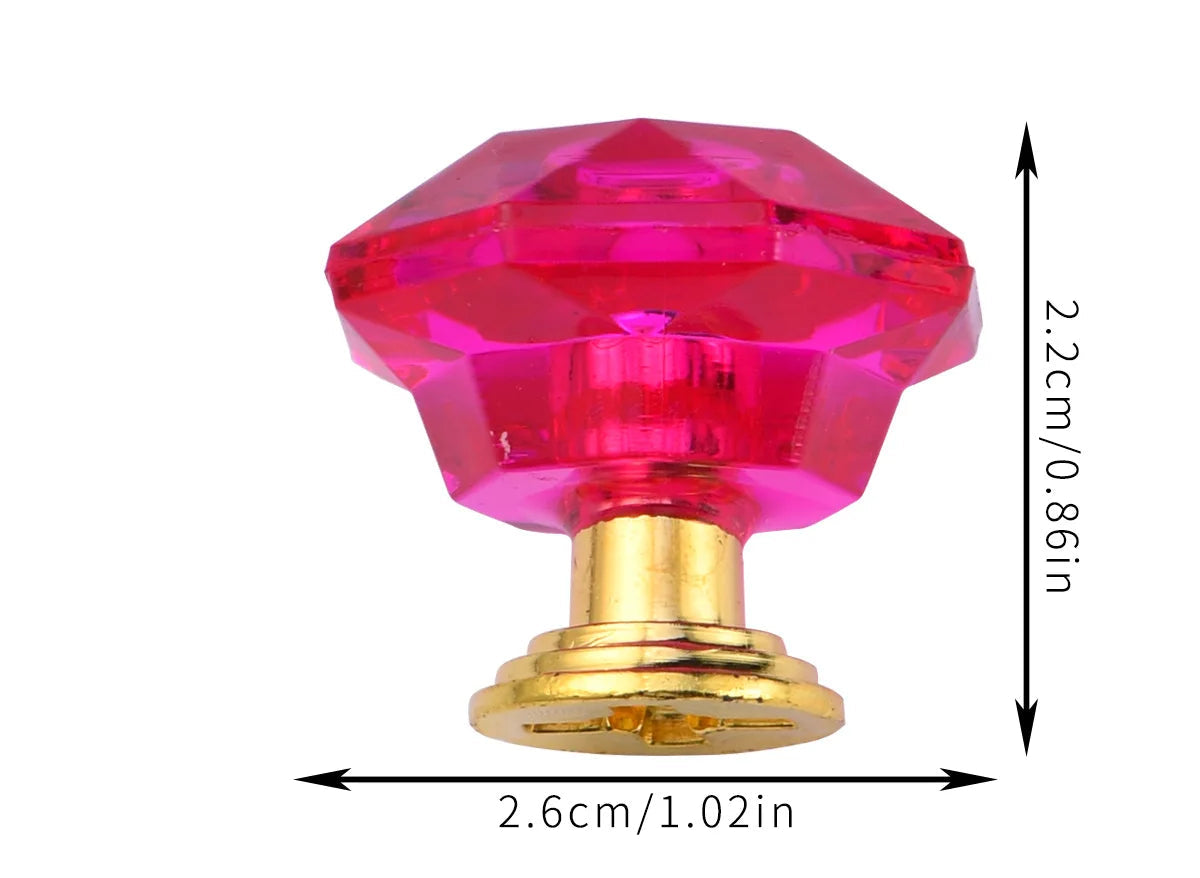 Acrylic Crystal Diamond Knobs