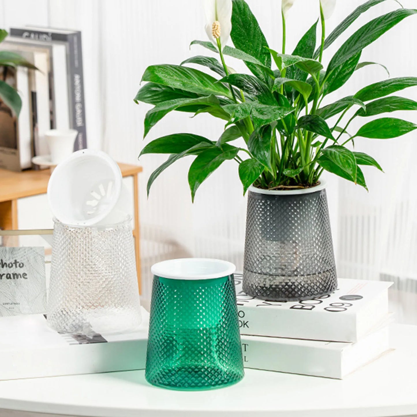 Self Watering Plastic Flower Pot