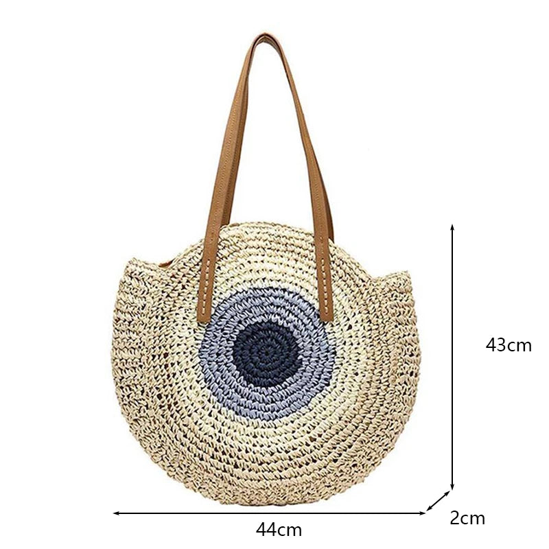 Straw Beach Bag (various options)