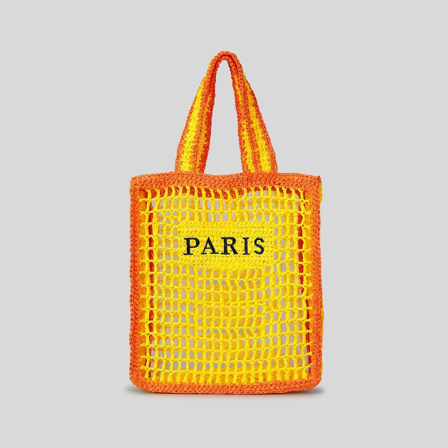 Straw Patchwork Shoulder Bag